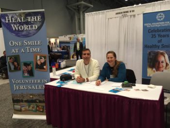 Dr. Roy Petel and Michelle Levine manned the AFDVI booth at the Greater New York Dental Meeting