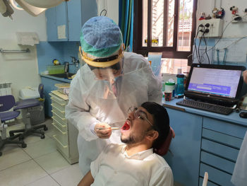 Dr. Yulia with a patient at DVI Clinic